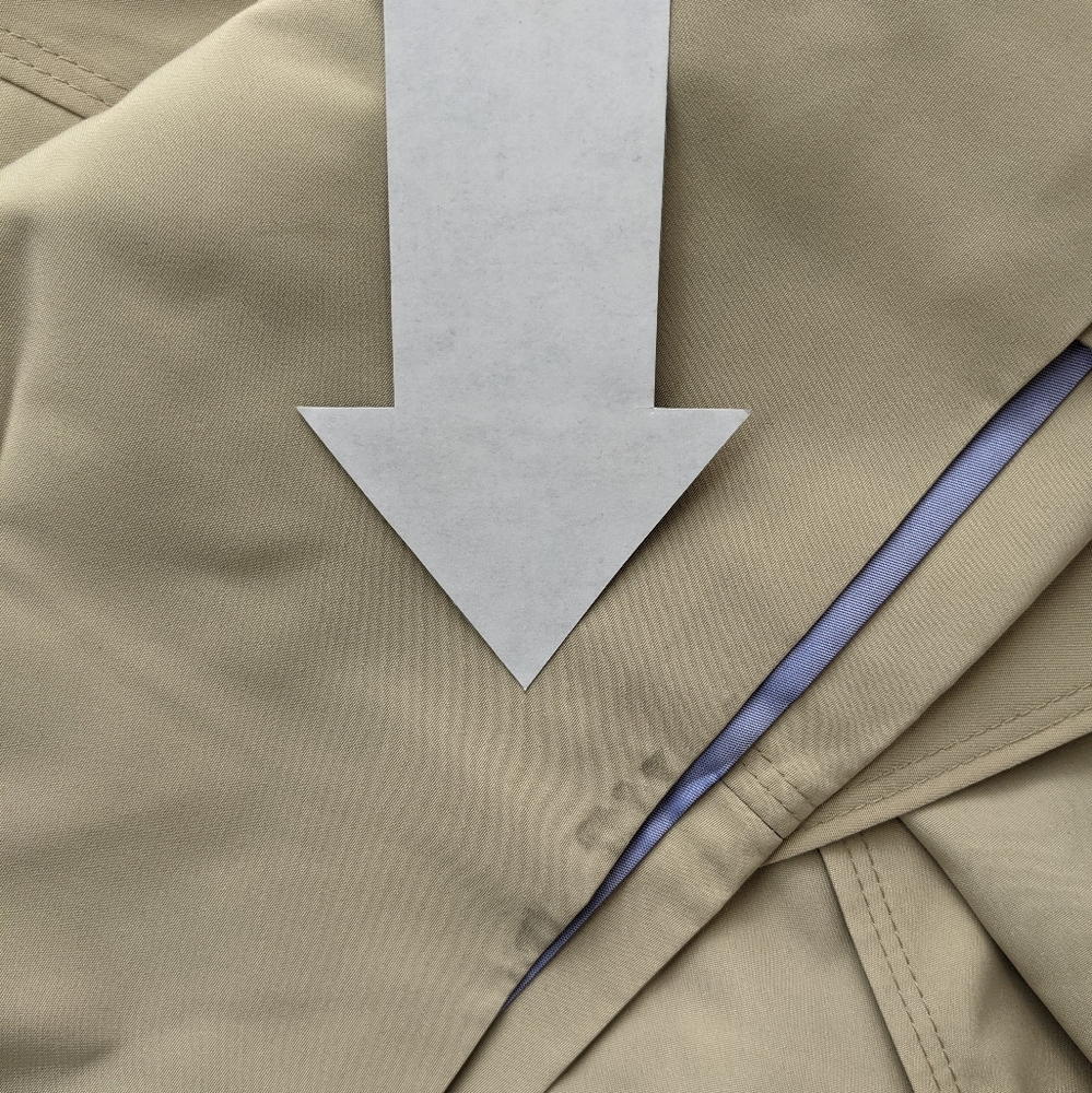 NWT London Fog Double Breasted Trench Coat Stone L - Picture 9 of 9